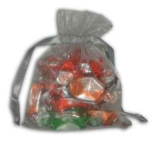 Silver Sheer sweet party favor Bag-0