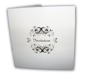 white invitation cards