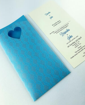 Tish Silver and Turquoise Pocket Invitation-0