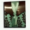 WB051 Green and brown floral ribbon favour boxes-0