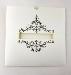 SC 2004 Vintage Royal Frame White Pocket Invitation-5003