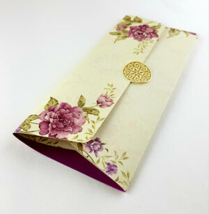 SC 2674 Purple Maroon Floral Double Sided Invitation-0