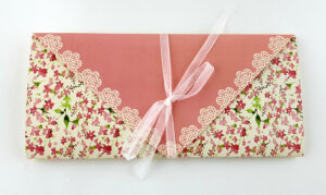 Pink, peach and green party invitation