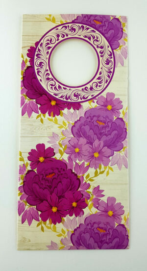 SC 2782 Purple and maroon Flower Pocket Invitation-5064