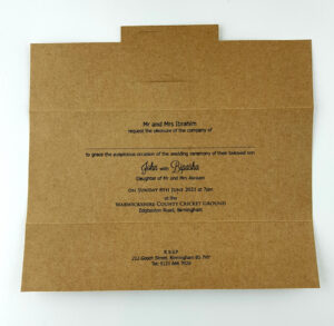 SC 5619 Antique brown kraft Invitation-5145