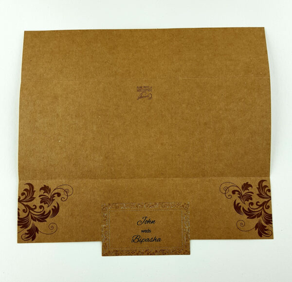 SC 5619 Antique brown kraft Invitation-5146