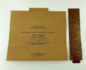 SC 5619 Antique brown kraft Invitation-5147