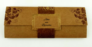 SC 5619 Antique brown kraft Invitation-0