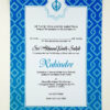 Boys Birthday Akhand Path Invitation Card in Blue