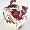 Maroon floral boxes