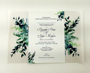 Vellum wedding wording template