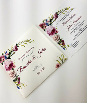 ABC 878 Personalised Floral Pocket Invitation-5763