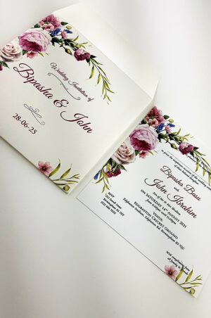 ABC 878 Personalised Floral Pocket Invitation-5764