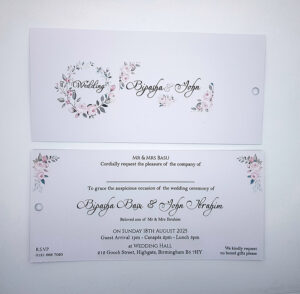 Wedding Insert Card matter text