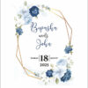 ABC 1052 Floral A5 Invitation-0