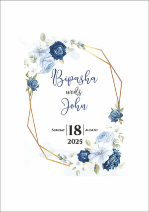 ABC 1052 Floral A5 Invitation-0