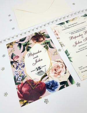 ABC 1055 Floral A5 Invitation-6004