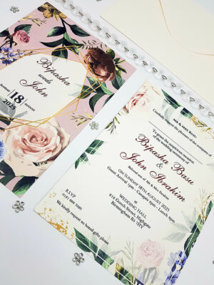 ABC 1055 Floral A5 Invitation-6005