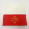 Indian Wedding Invitation in bright red