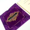 SC 3707 Purple Velvet Pocket Invitation with Tassle-0