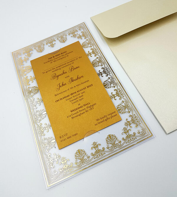 SC 3731 Acrylic Gold foiled Invitation-5934