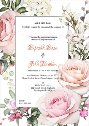 ABC 1107 Floral A5 Invitation-6140