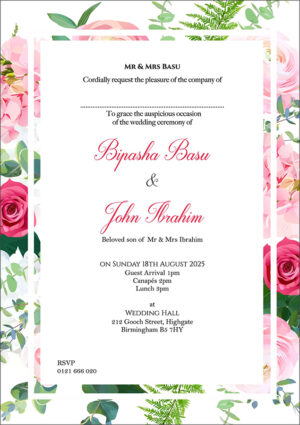 ABC 1108 Floral A5 Invitation-6144