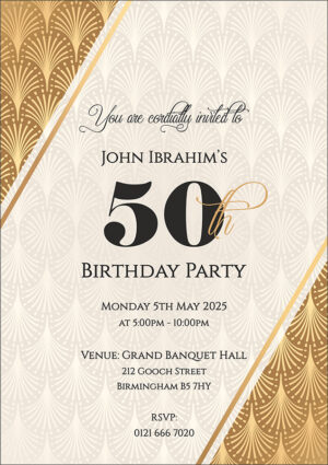 50th online birthday invitations