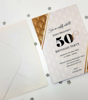 50th custom birthday invitations