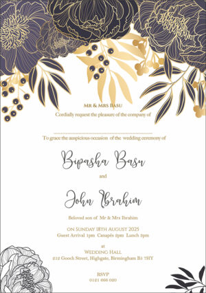 Lovely A5 cheap vellum wedding invitations