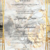 Single Sheet vellum paper wedding invitations in A5