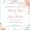 floral thick vellum paper for invitations in A5