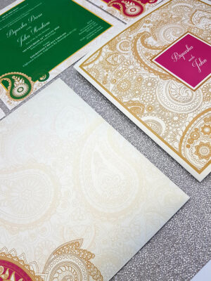 Gorgeous expensive indian wedding cards Birmingham