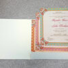 Colourful Islamic wedding invitation design