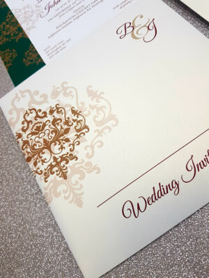 Stunning Pakistani wedding card invitation