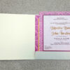 wedding Muslim invitation card in pale pink