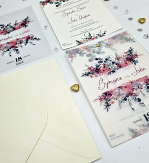 custom vellum paper personalised invitation