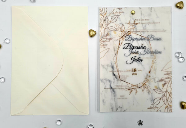 rustic wedding invitations on vellum paper