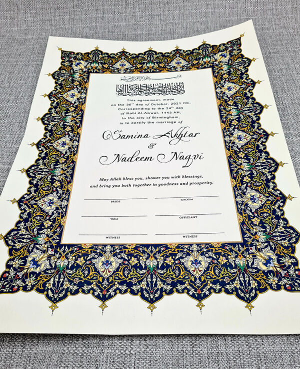 marriage certificate online muslim