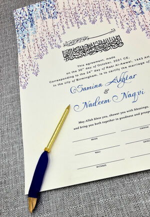 personalised muslim marriage registration