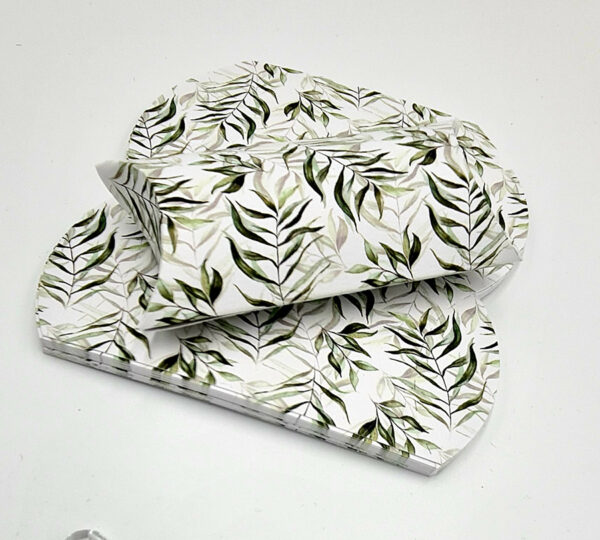 PLW 402 Green Leaves Pillow Boxes-6962