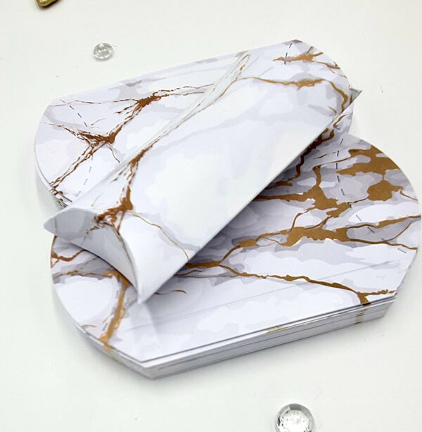 PLW 405 White Marble Pillow Boxes-6979