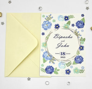 ABC 1131 Floral A5 Double Sided Invitation-7135