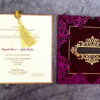 Personalised Box, Velvet Invitation Invitation with space for Sweets & Mithai 1402-0