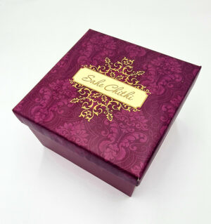 Personalised Box, Velvet Invitation Invitation with space for Sweets & Mithai 1402-7159