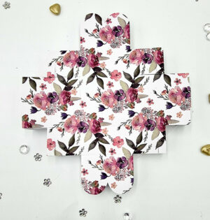Floral BTC 401 Printed Butterfly Favour Box-7239