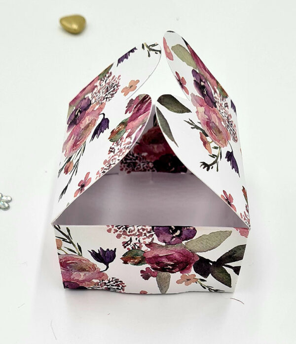 Custom square butterfly favor boxes