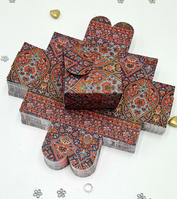 Custom square butterfly favor boxes