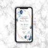 Floral Paperless Digital Invitation 1052-0