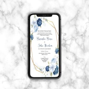 Floral Paperless Digital Invitation 1052-0